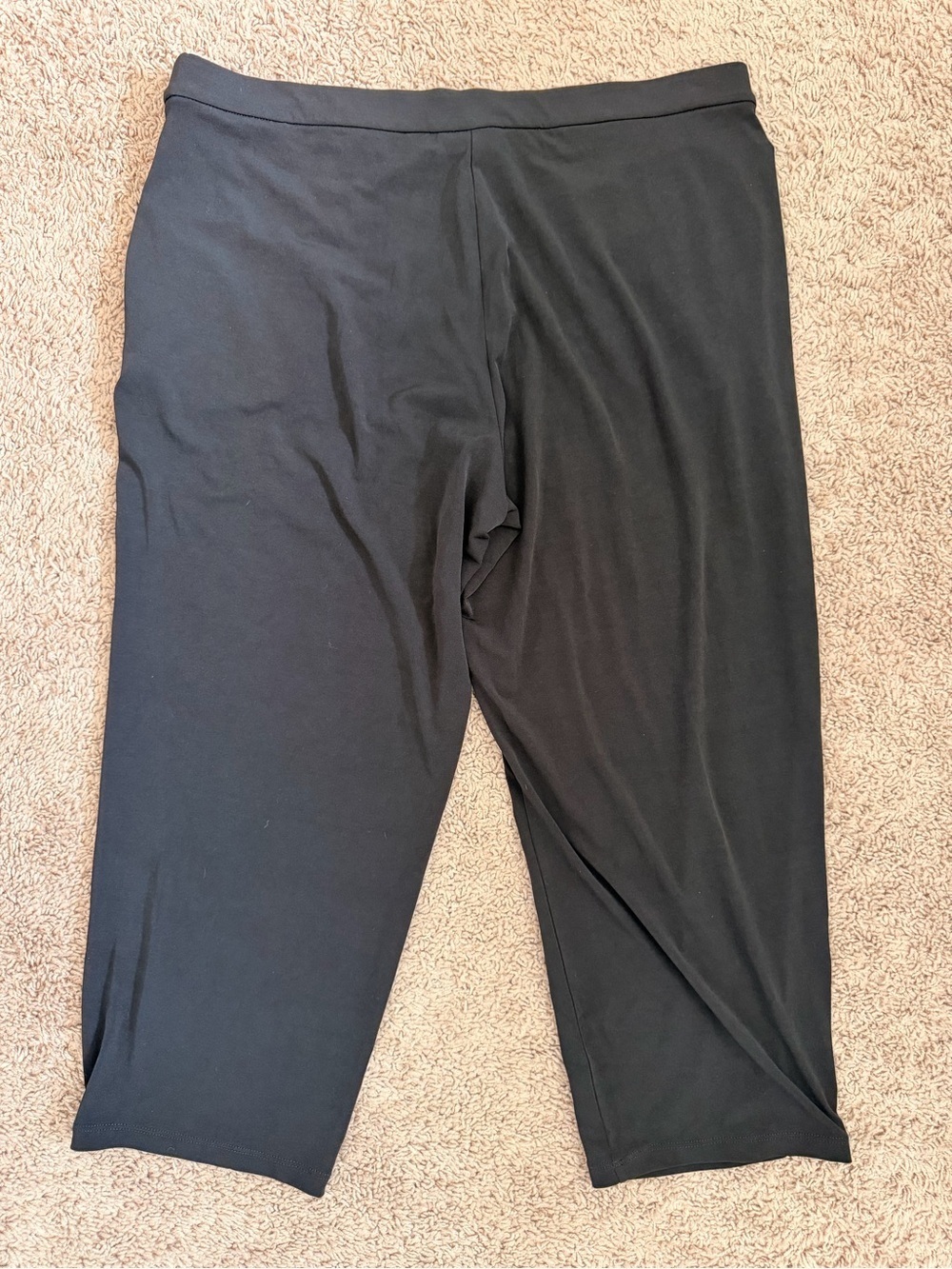 Susan Graver Modern Essentials Black Stretch Pull-On Capri Pants size XL - Picture 4 of 5